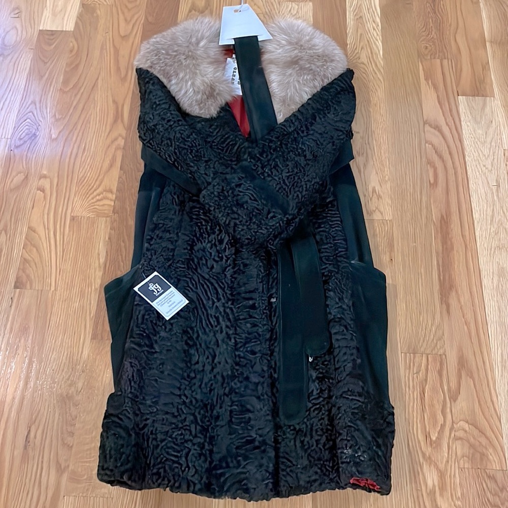 Keska Black Fur Coat